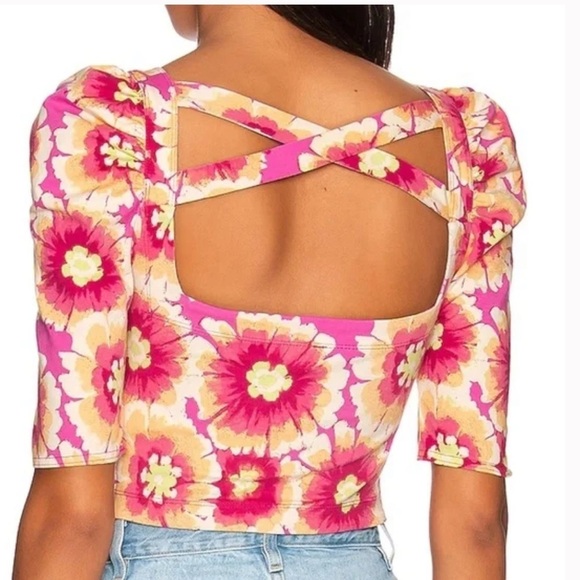 Free People Give Me More Top In Pop Combo - Picture 2 of 12